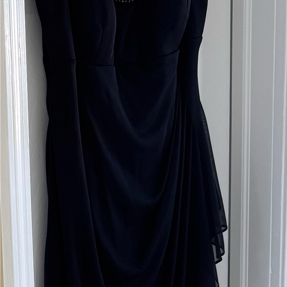 Xscape navy Beaded Midi Dress